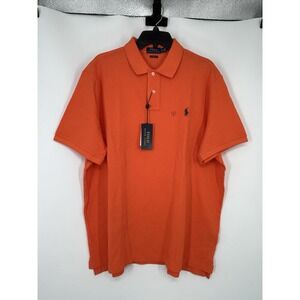 Polo‎ Ralph Lauren Solid Short Sleeve Polo Shirt Fluorescent Neon Orange XL